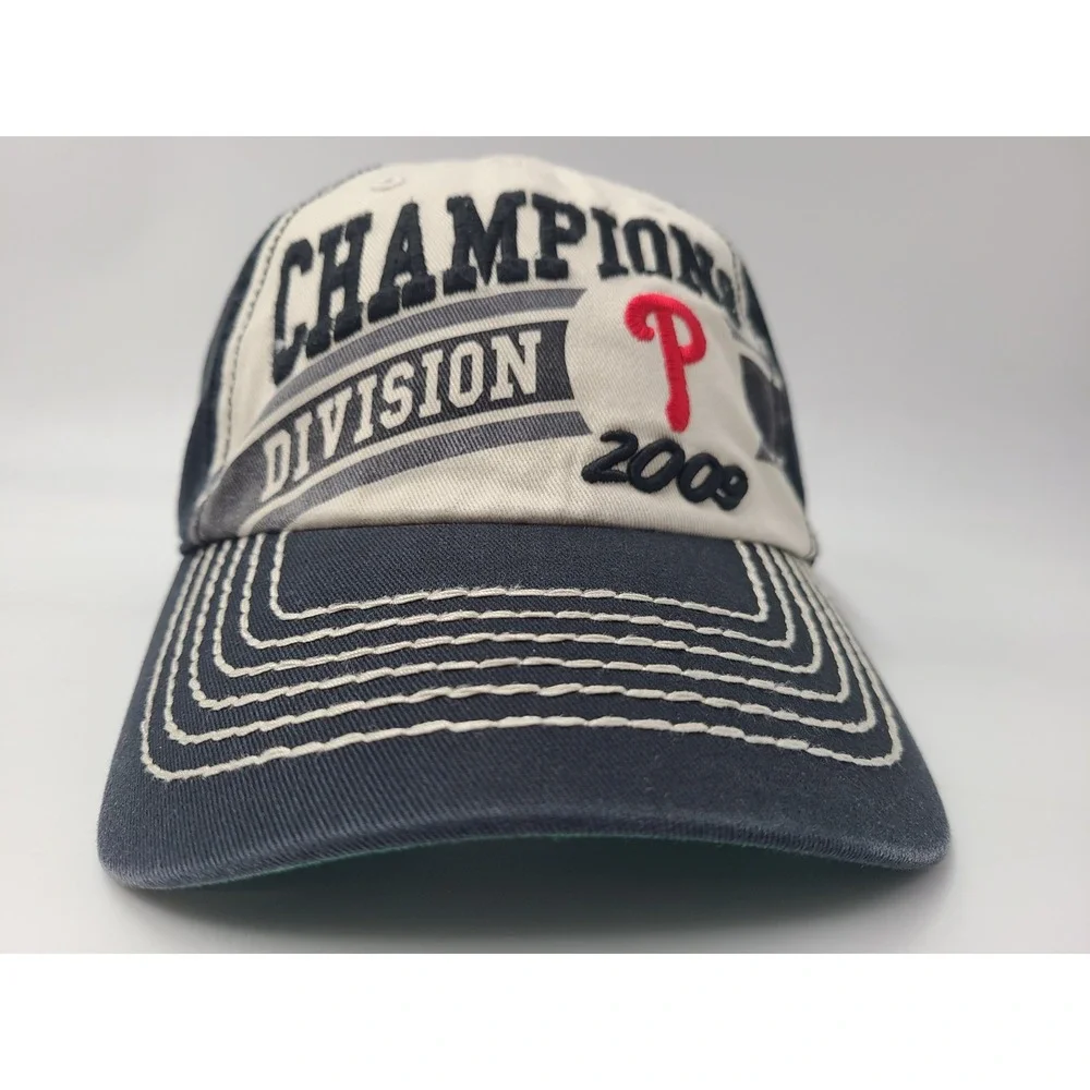 Philadelphia Phillies 2009 Division Champions 47 Brand‎ Twins Strapback Hat Cap
